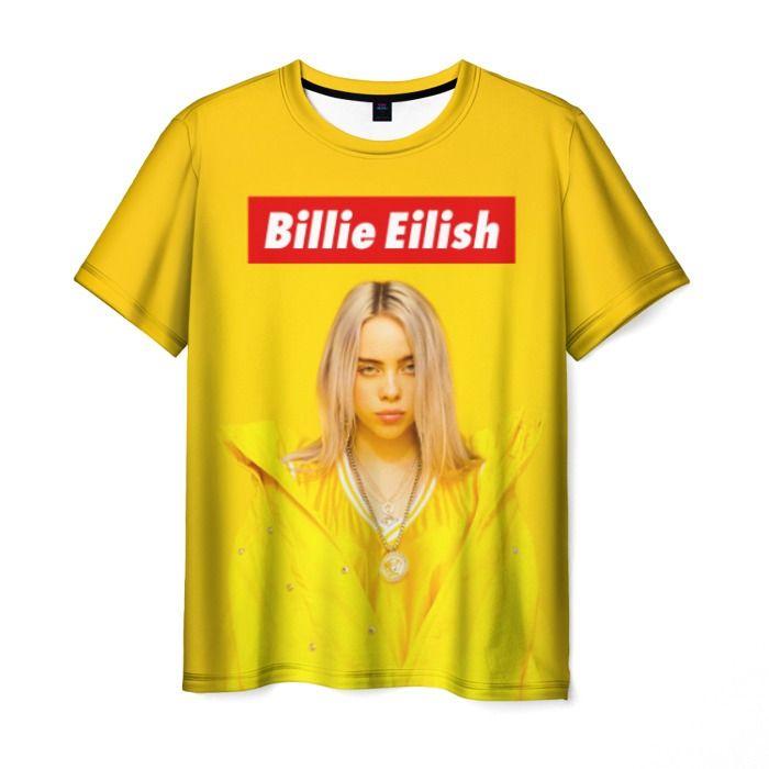 

Футболка Билли Айлиш Billie Eilish Желтая Размер 116