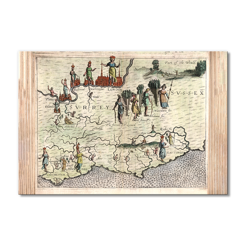 

Винтажная карта Artel «Карта мира, Англия» 1 модуль 50x75 см