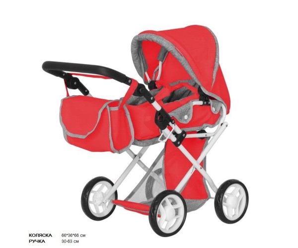 

Коляска для кукол CARRELLO UNICO 9346, Красная