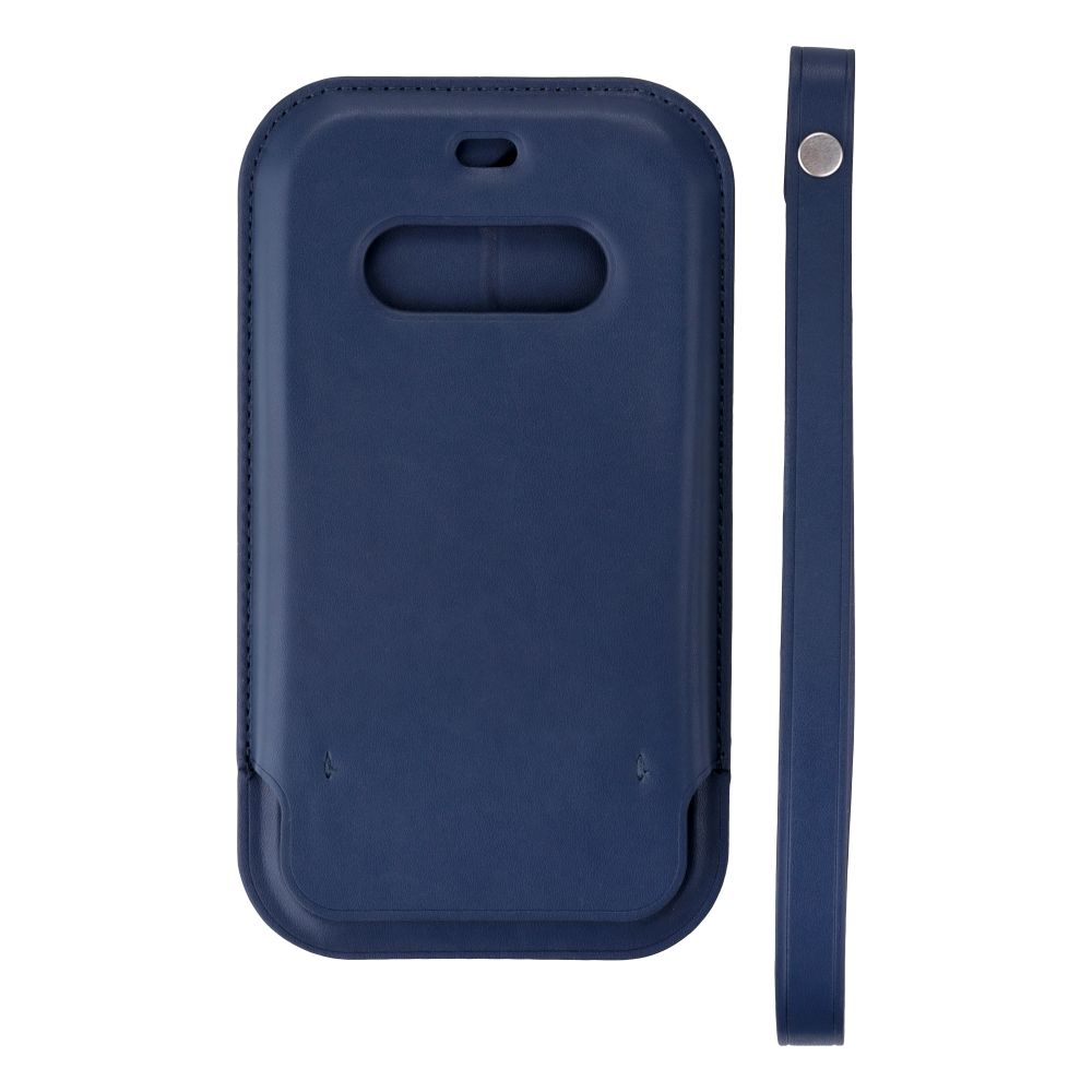 

Чехол Space MagSafe Leather Sleeve Case Full Size для Apple iPhone 12 / Apple iPhone 12 Pro Indigo Blue