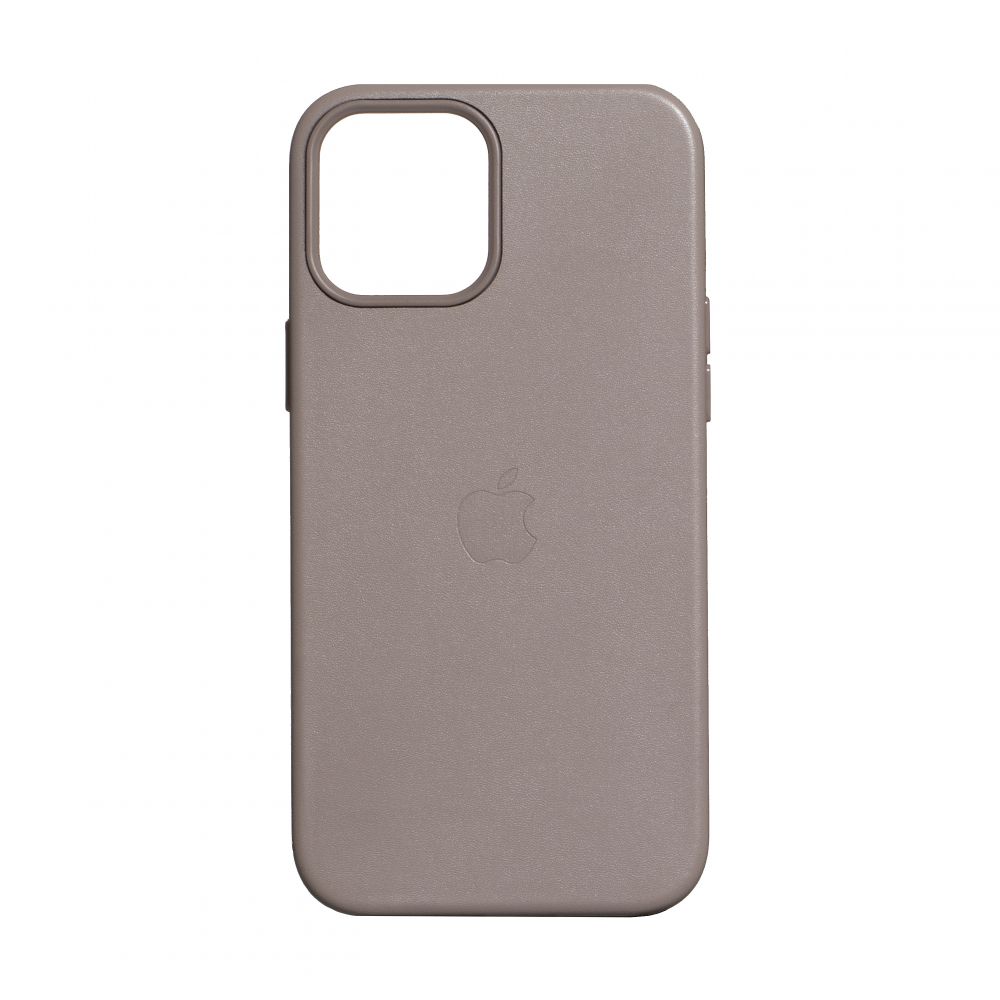 

Чехол Space MagSafe Leather Case Full Size для Apple iPhone 12 Pro Max Taupe