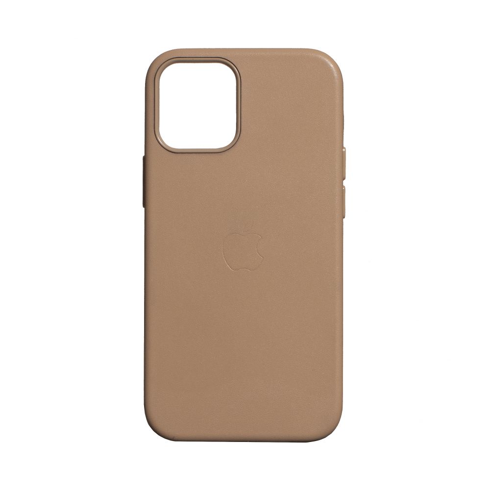 

Чехол Space MagSafe Leather Case Full Size для Apple iPhone 12 Mini Tan