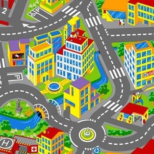 

Ковер Associated weavers SMART CITY SMART CITY 97 4x4 зеленый