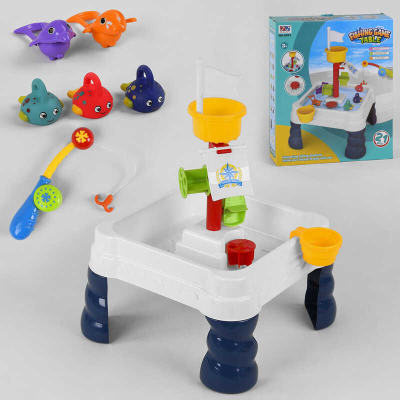 

Игровой столик A-Toys с рыбалкой 21 деталь, с мельницей, в коробке, 8821 (12)