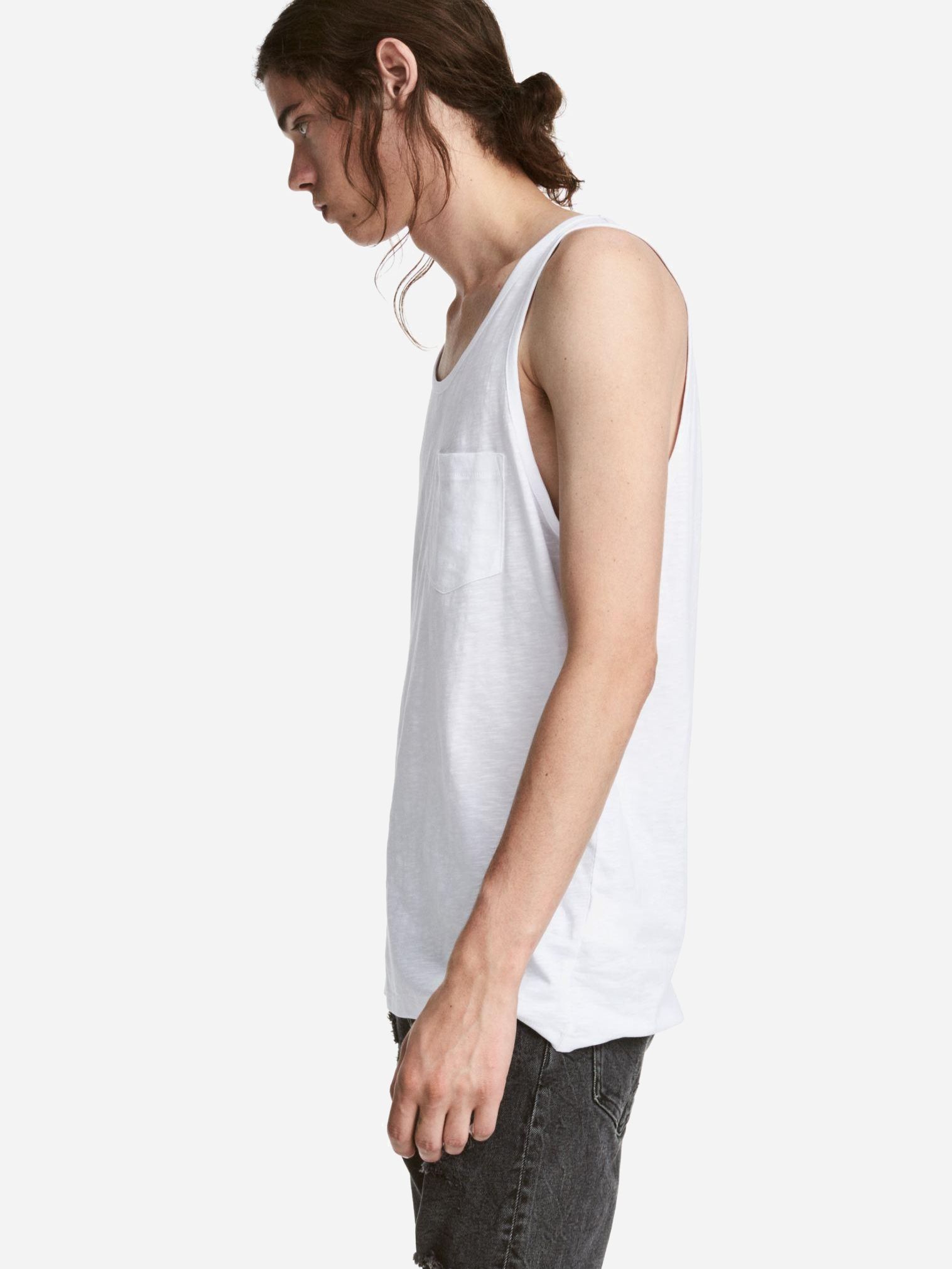 

Майка H&M 4432629-ACTS M Белая