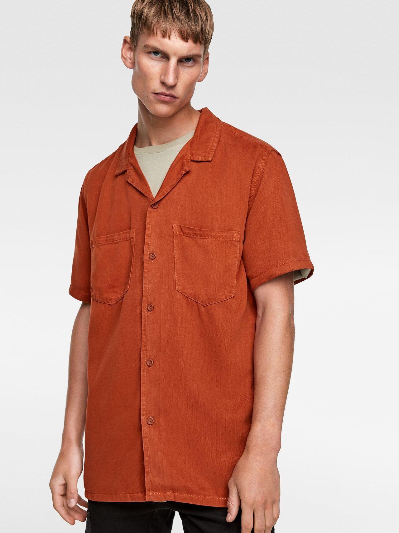 

Рубашка Zara 0840/313/658-ACVB S Кирпичная