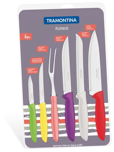 

Набор ножей TRAMONTINA PLENUS, 6 предметов (23498/916)
