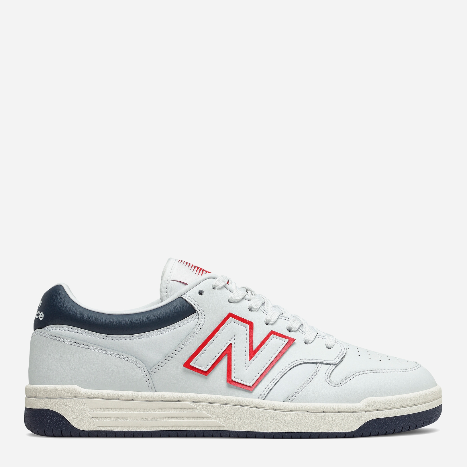 

Кеды New Balance 480 BB480LWG 41 (8.5) 26.5 см Белые с красным
