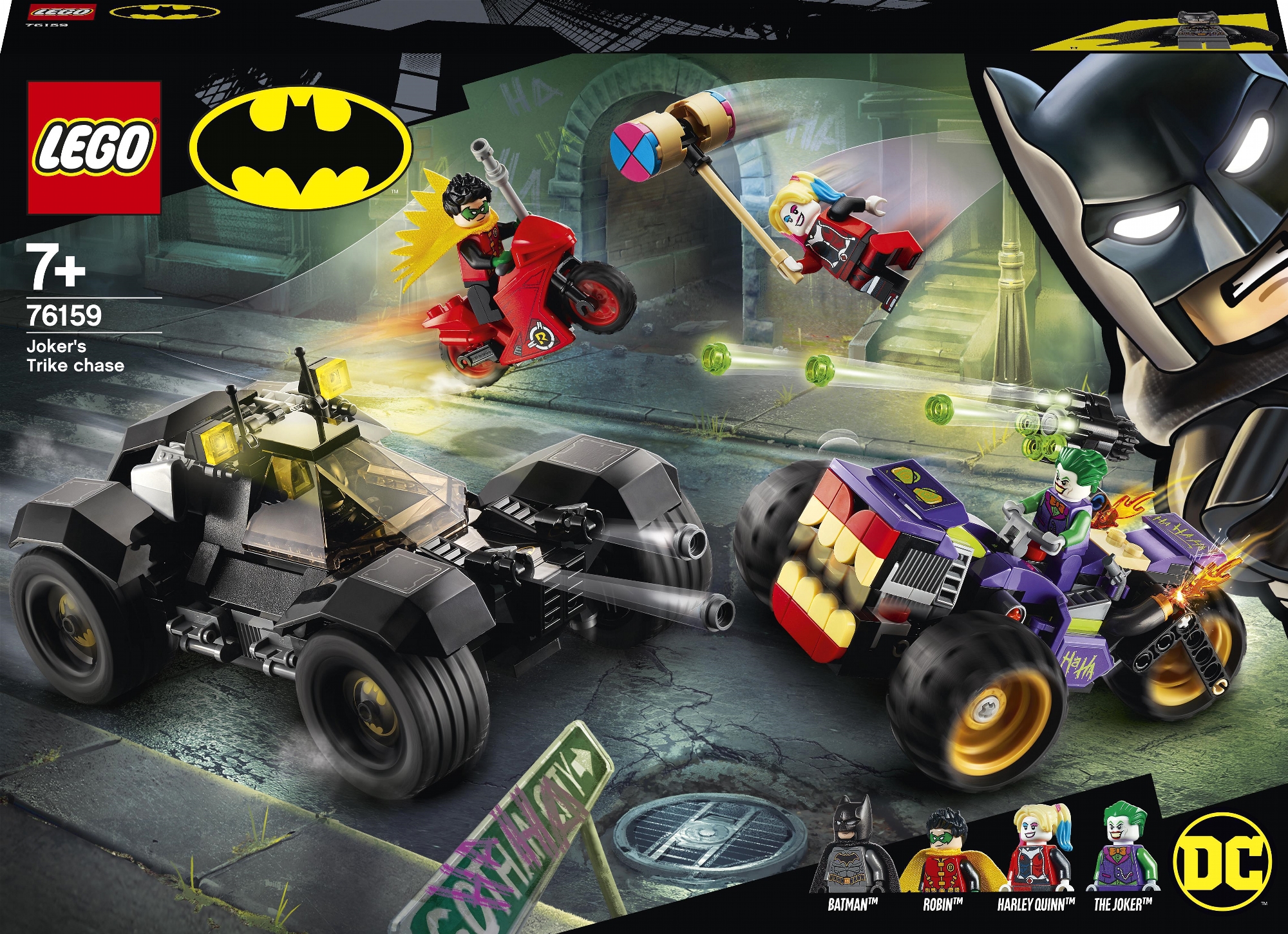 

Конструктор LEGO Super Heroes DC Побег Джокера на трицикле 440 деталей (76159)