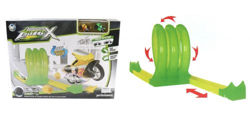 

Детский игровой набор автомобильный трек 21 эл. Global Toys Moto X с 2 мотоциклами (SP688-24)