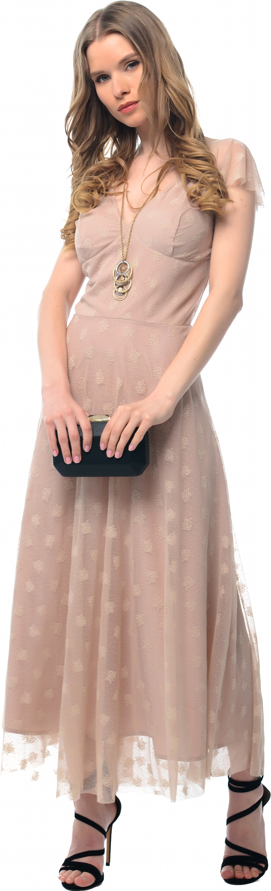 

Платье GENEVIE 09618 L Beige Pink