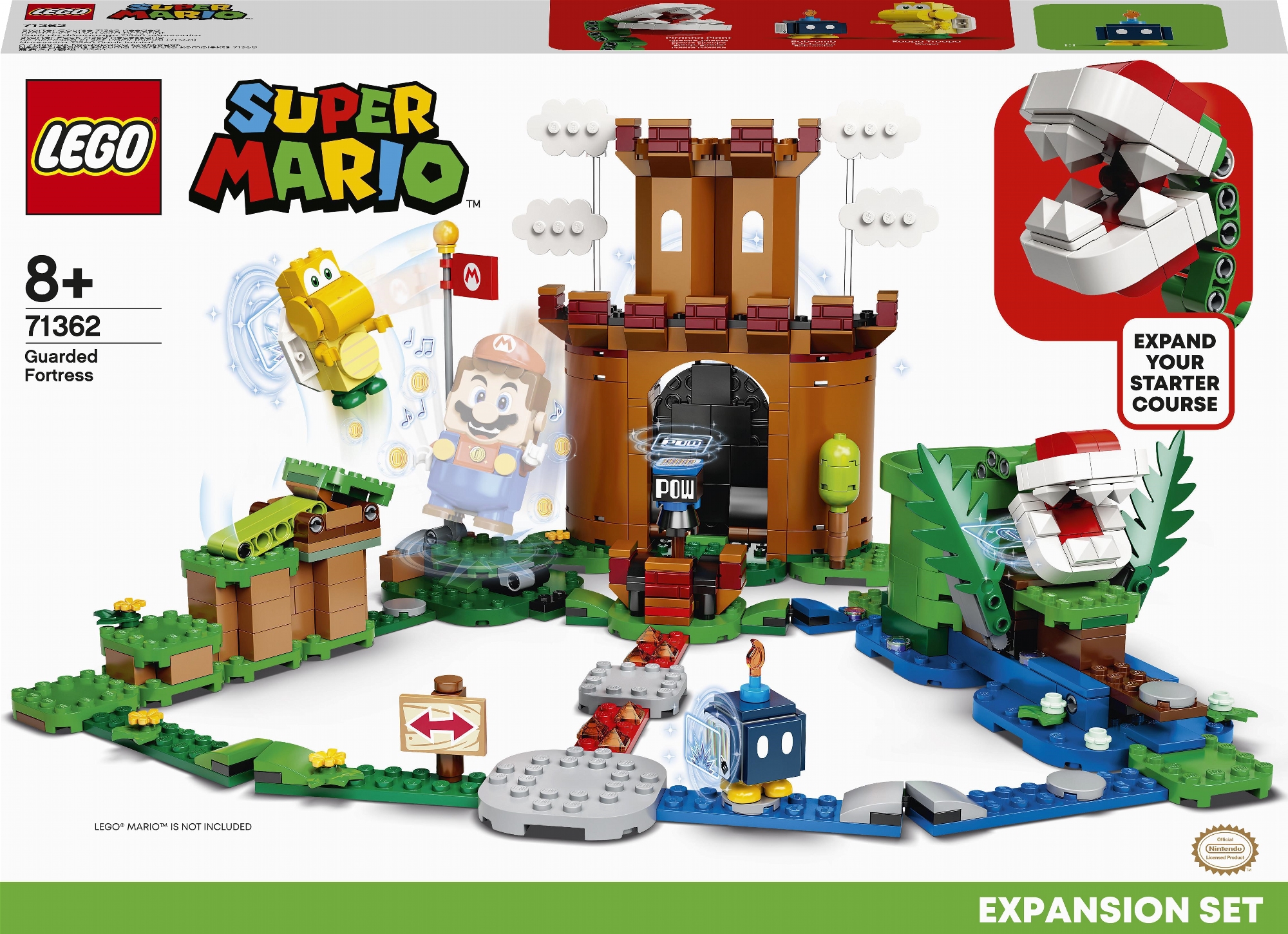 

Конструктор LEGO Super Mario Охраняемая крепость дополнительный набор 468 деталей (71362)