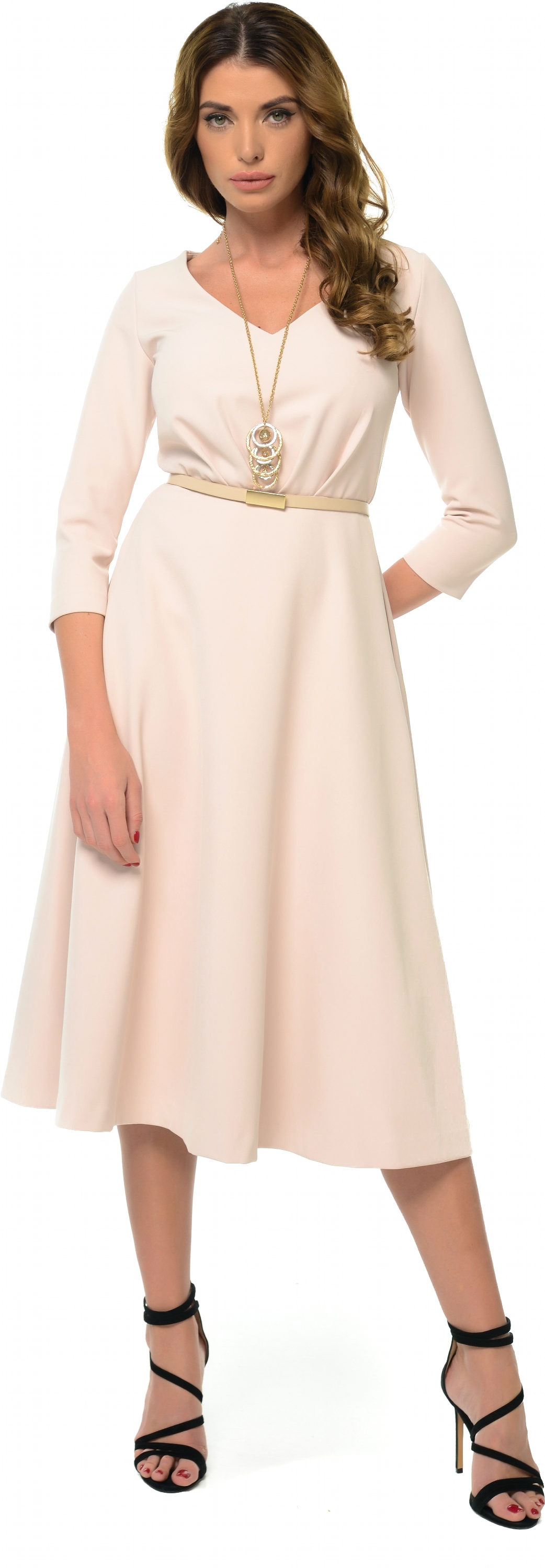 

Платье GENEVIE L9588 XL Beige Pink