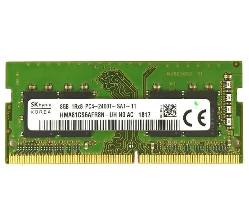 

Оперативная память Hynix SODIMM 8Gb DDR4-2400MHz PC4-19200 CL17 (HMA81GS6AFR8N-TF) Refurbished