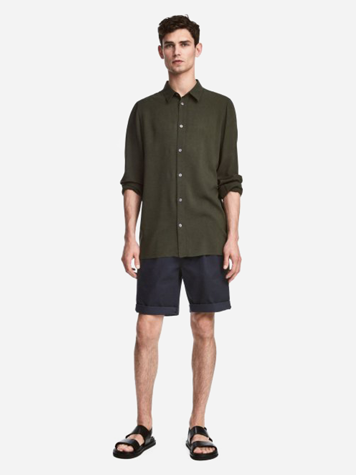 

Шорты H&M 2711-5195126 52 Темно-синие