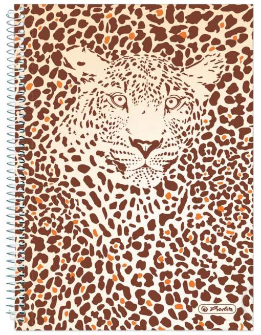 

Блокнот Herlitz Animal Print Leopard А5 в клеточку 120 листов (50036592L)