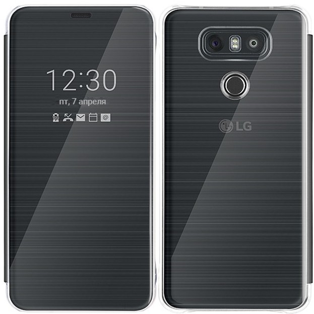 

Защитный смарт чехол книжка LG Quick Cover LG G6 black