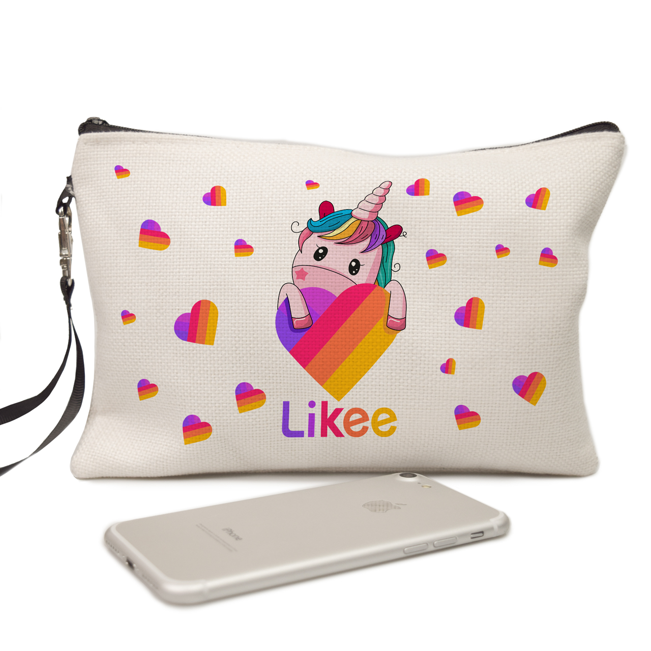 

Косметичка из натуральной ткани Лайк Единорог (Unicorn Likee) Молочный (34407-1597)