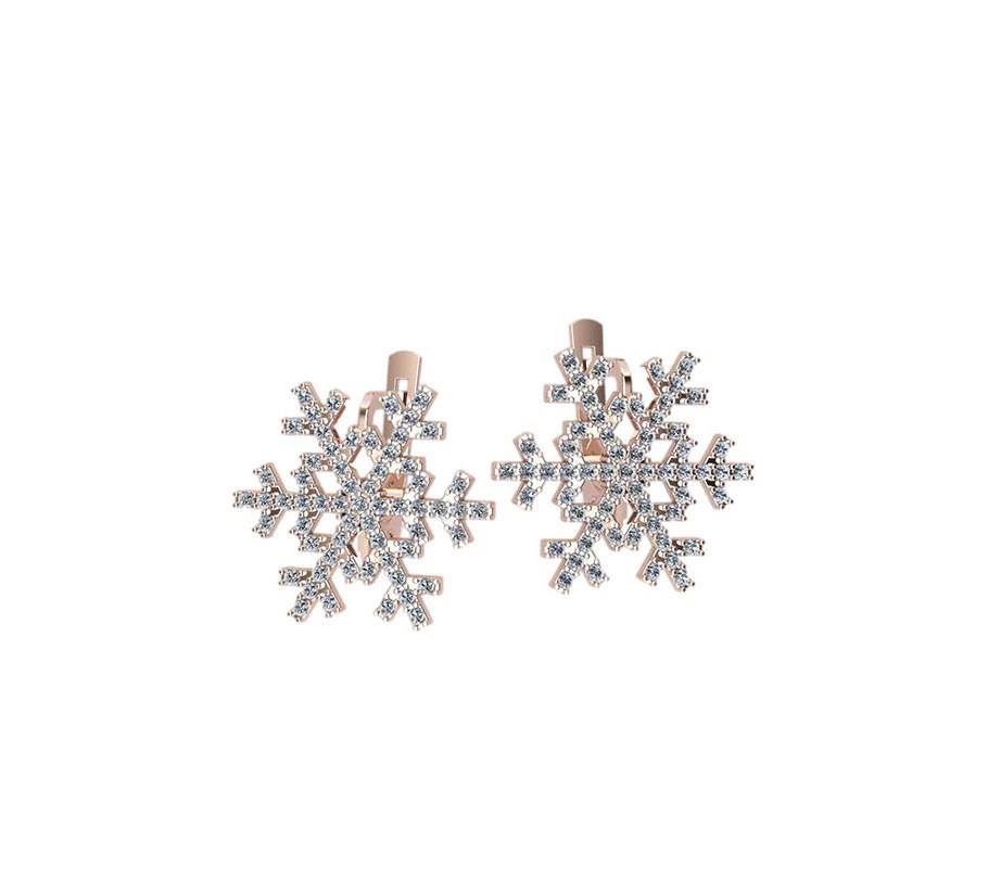 

Серьги снежинка Maxi Silver 8752