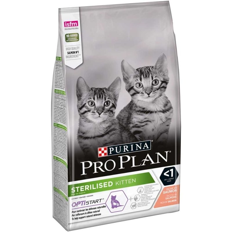 

Purina ProPlan Sterilised Kitten сухий корм для кастрованих кошенят з лососем (1,5кг)