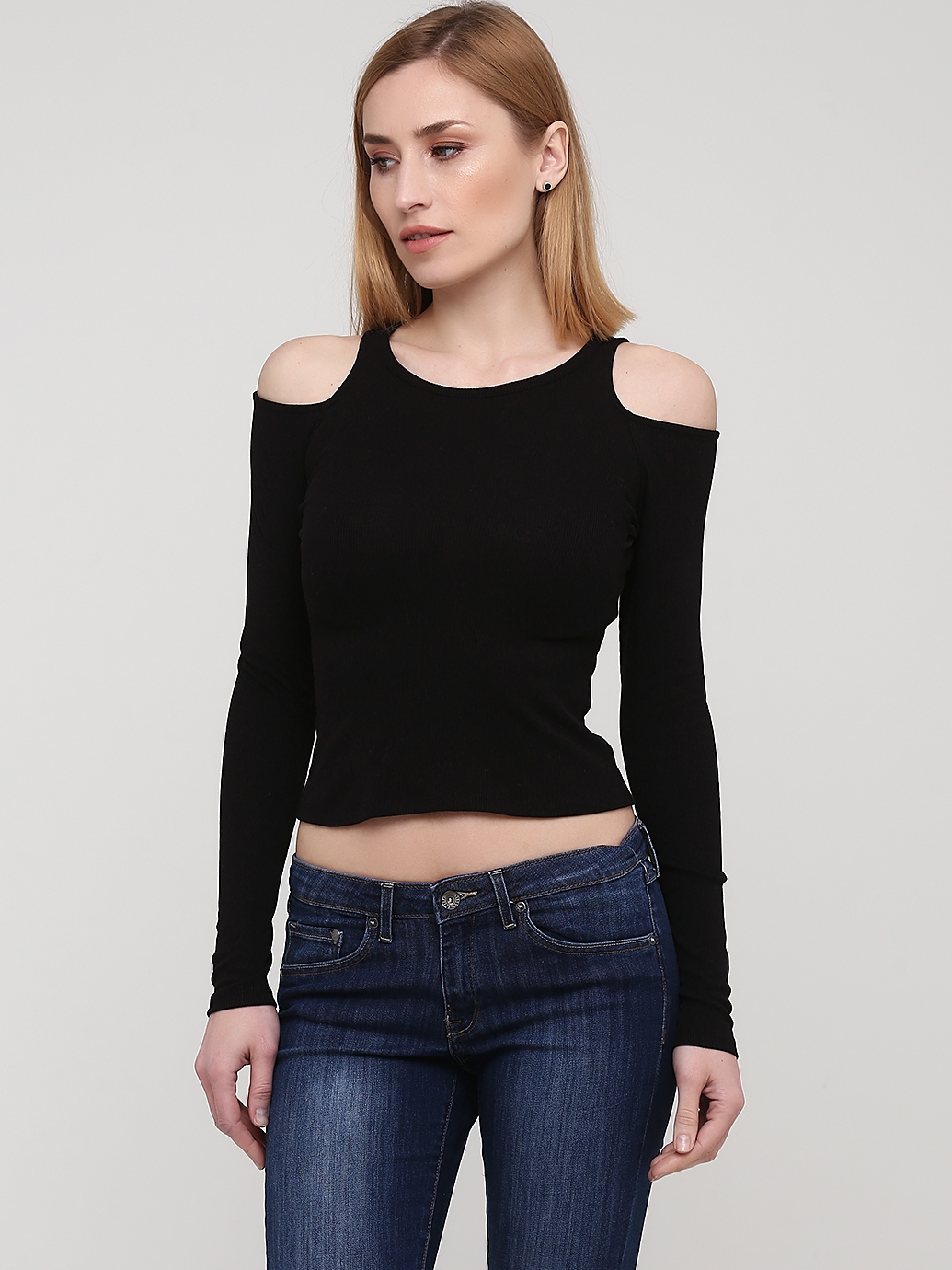 

Лонгслив H&M 429463 S Черный