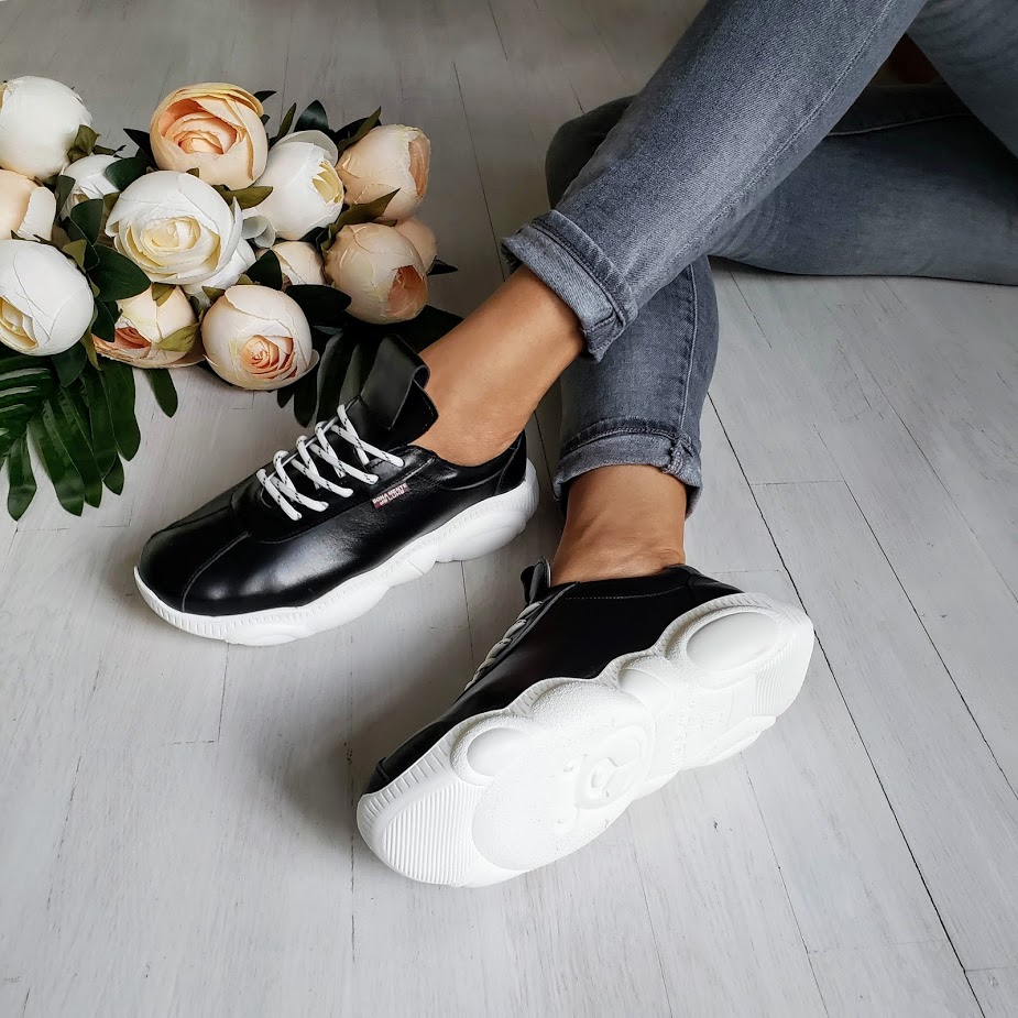 

Кожаные кроссовки PADUCHINI TED CASUAL 36 23,5 см. Черные Зима
