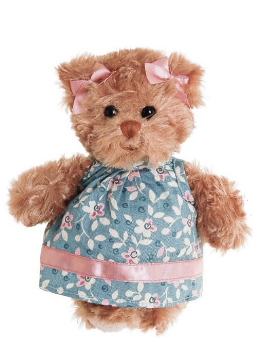 

Игрушка мягкая мишка Little Hedvig/blue, 15 см, Bukowski Design, 14001