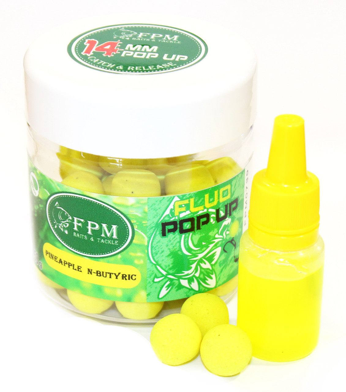 

Бойли FPM Pop-Up Fluo Pineapple N-Butyric 11мм 50г в банке + Dip 10мл