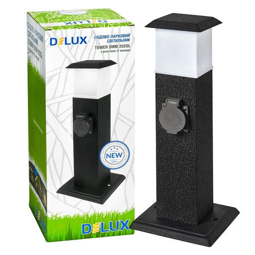 

Уличное освещение Фонарь-столб уличный парковый Deluxe Tower leroy 2 розетки Е14 16А IP44 12072165 (IR01171)