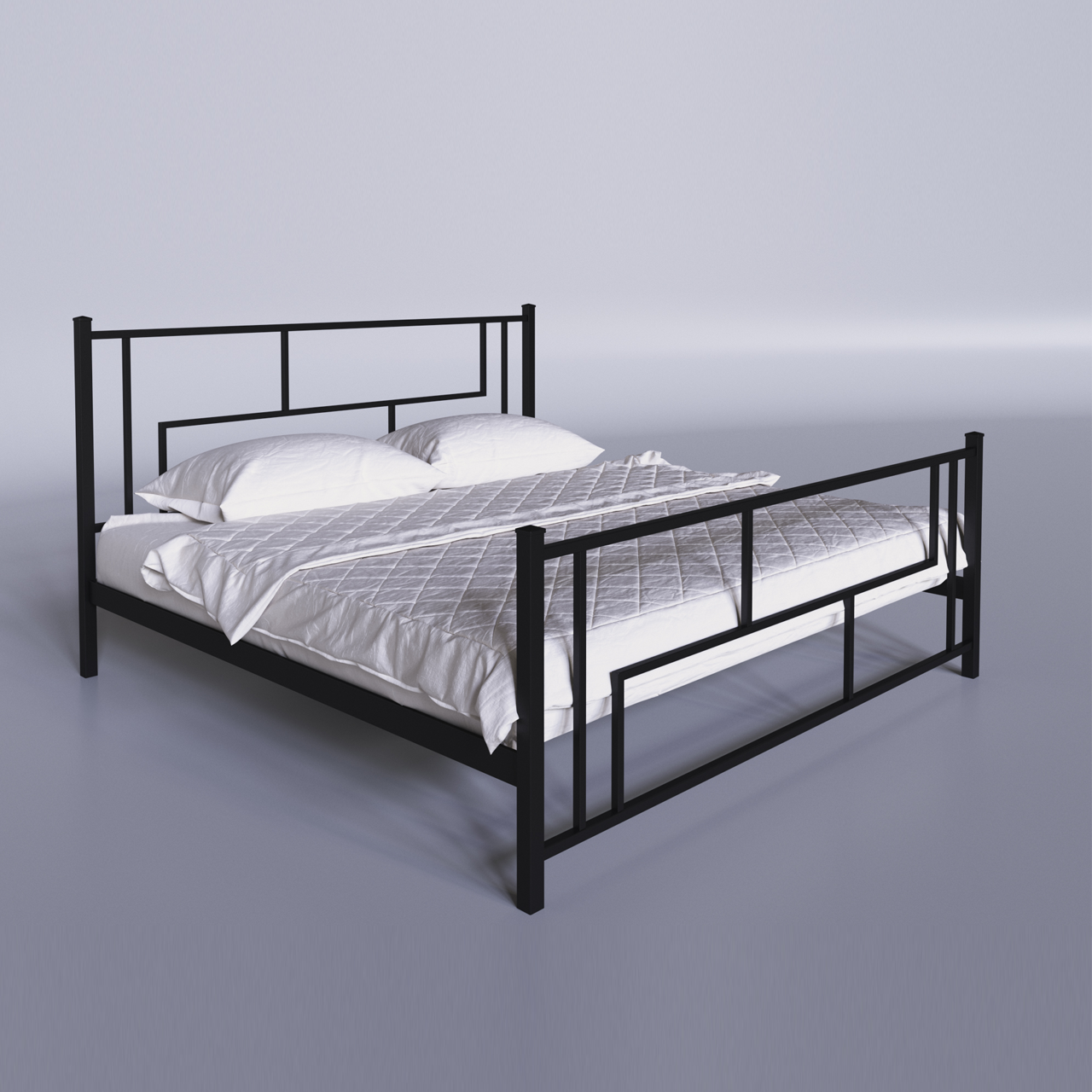 

Кровать металлическая двуспальная Tenero Амис 1400х1900