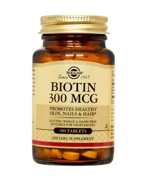 

Витамины Solgar Биотин Biotin 300 мкг 100 таблеток