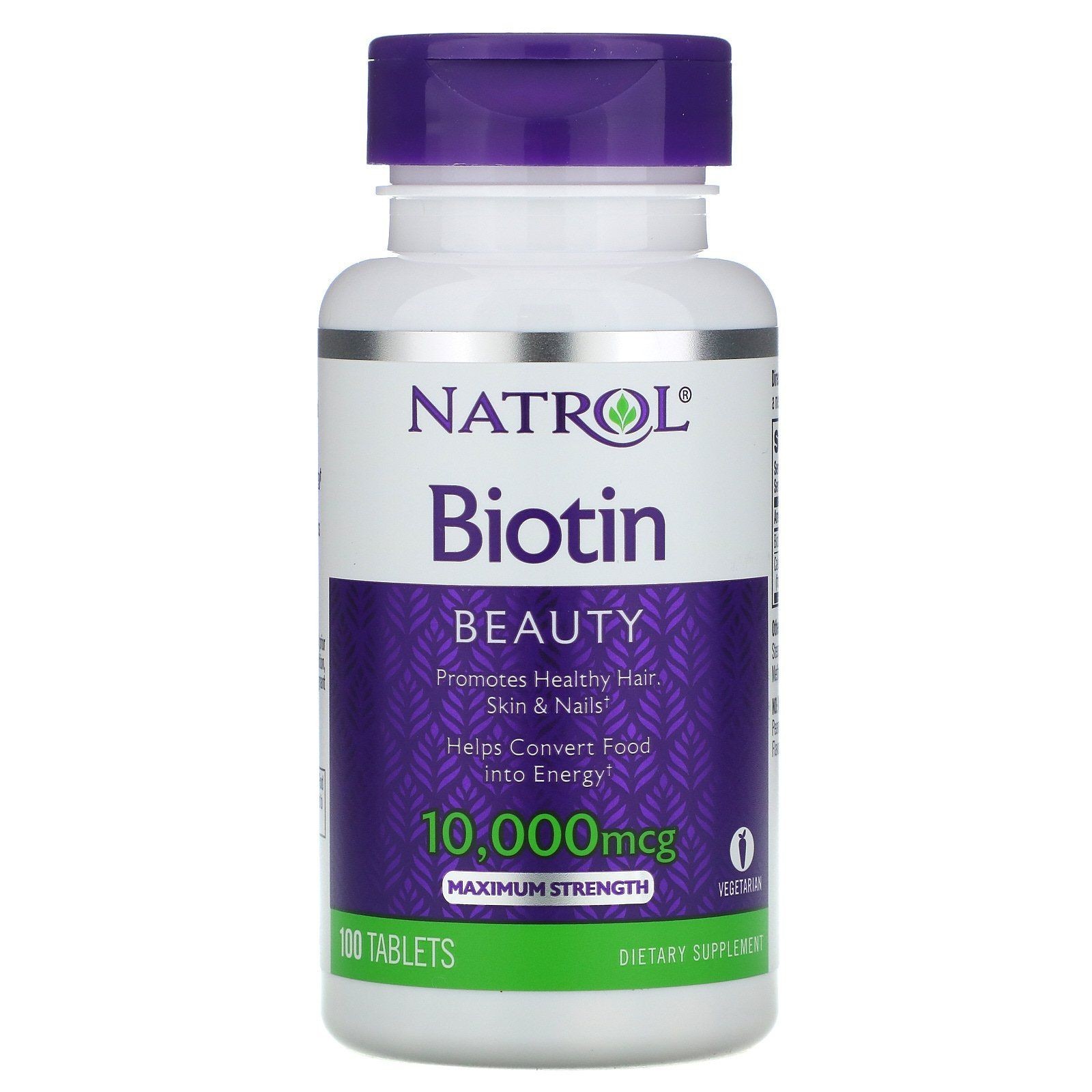 

Витамины Natrol Биотин Biotin 10000 мкг 100 таблеток