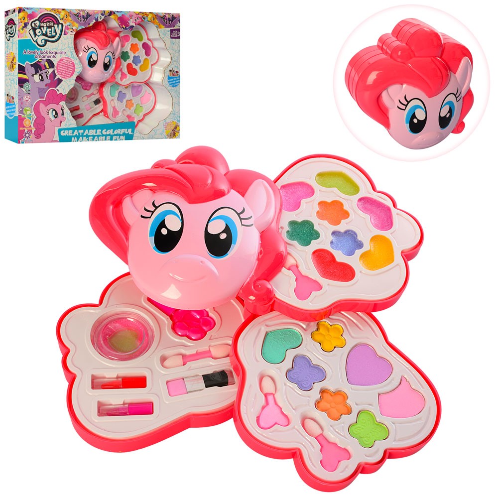 

Детская косметика Horse Lovely Литл Пони CS 78, трехъярусная лак, помада, тени, крем для век, в коробке