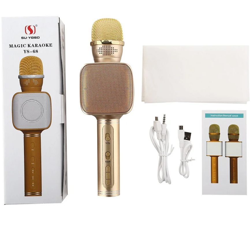 

Беспроводной Bluetooth-микрофон для караоке 2 в 1 Magic Karaoke с динамиком (YS-68)
