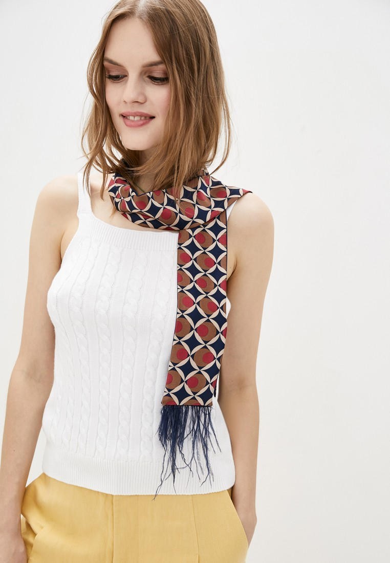 

Стильный галстук твилли с перьями, лента для волос от myscarf