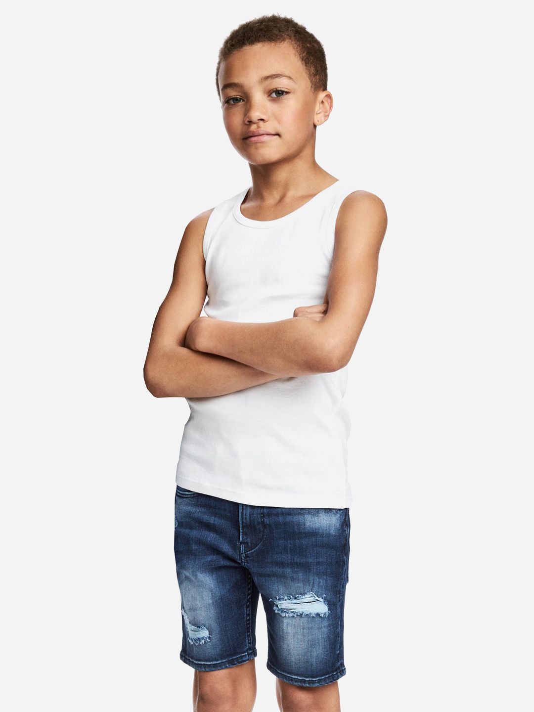 

Майка H&M 0200761_s 98-104 см Белая