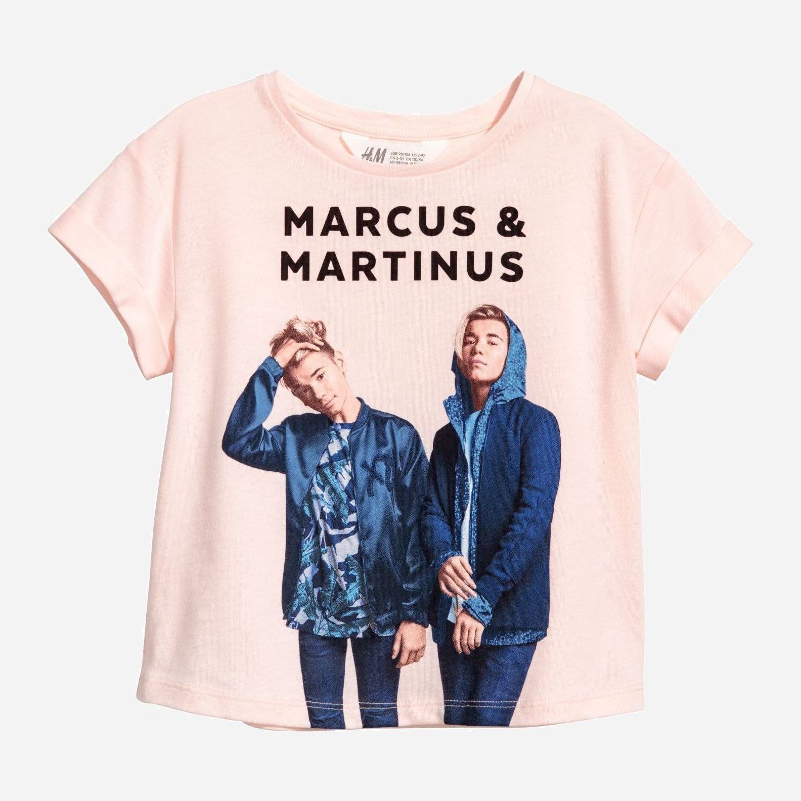 

Футболка H&M 0631610 92 см Розовая