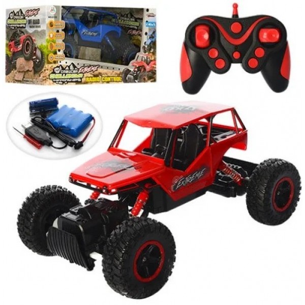 

Большой радиоуправляемый внедорожник Brother Toys 0135 Красный , большие резиновые колеса