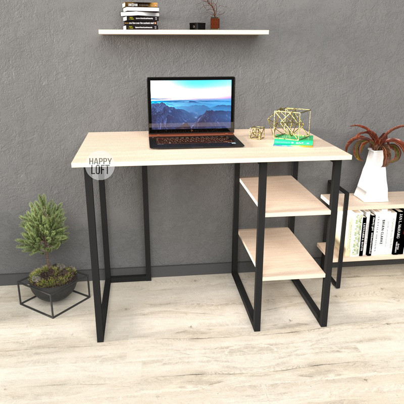 

Компьютерный стол LoftMLT S105 75x140x60 ЛДСП Дуб Молочный 16мм