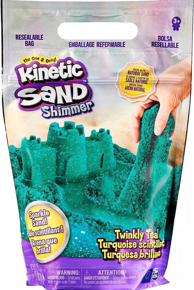 

Песок для детского творчества Kinetic Sand Бирюзовый Блеск 907 г (71489T)