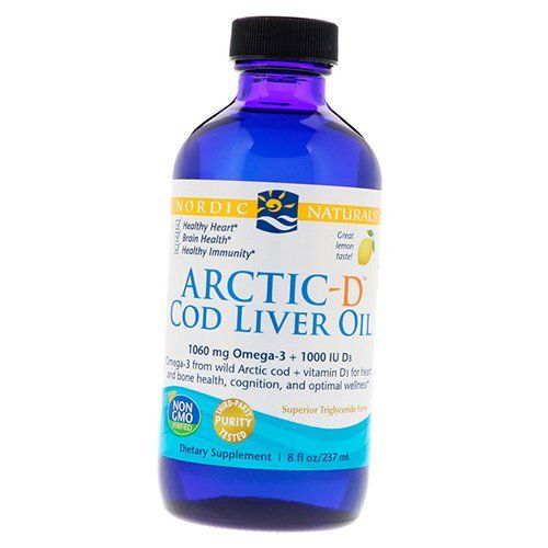 

Arctic-D Cod Liver Oil Nordic Naturals 237мл Лимон (67352002)