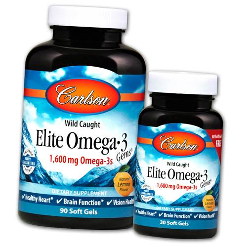 

Омега 3, Elite Omega-3, Carlson Labs 120гелкапс Лимон (67353010)