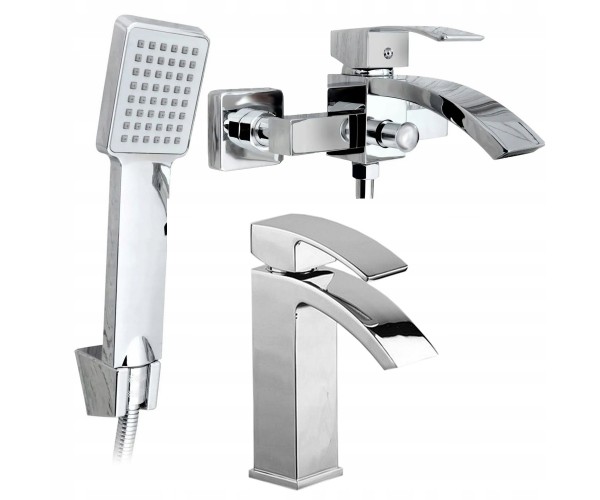 

Змішувач для ванни Rea ENZO Хром REA-B0223 + REA-B0113