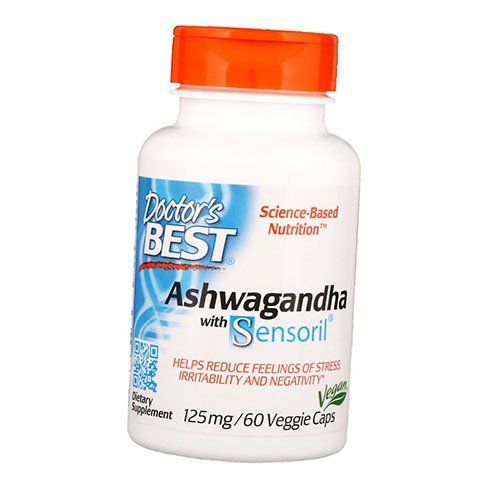 

Ashwagandha with Sensoril Doctor's Best 60вегкапс (71327006)