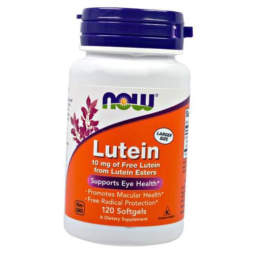 

Лютеин, Lutein 10, Now Foods 120гелкапс (72128013)