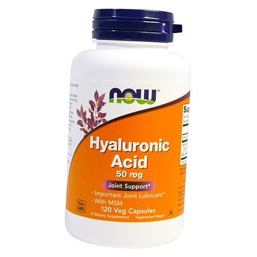

Гиалуроновая кислота и Метилсульфонилметан, Hyaluronic Acid 50 with MSM, Now Foods 120вегкапс (68128005)