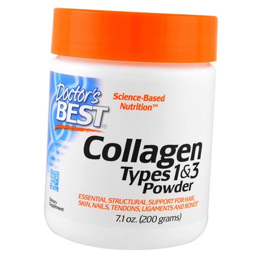 

Коллаген, Collagen Types 1 & 3 Powder, Doctor's Best 200г (68327001)