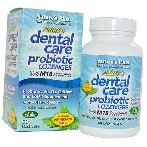

Adult Dental Care Probiotic with M18 Nature's Plus 60леденцов Мята (72375012)