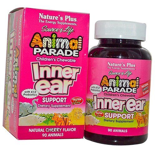 

Animal Parade Children's Inner Ear Support Nature's Plus 90таб Вишня (72375008)