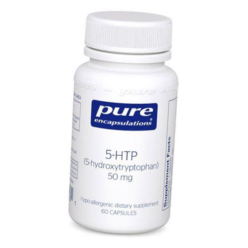 

5 Гидрокситриптофан, 5-HTP 50, Pure Encapsulations 60капс (72361004)